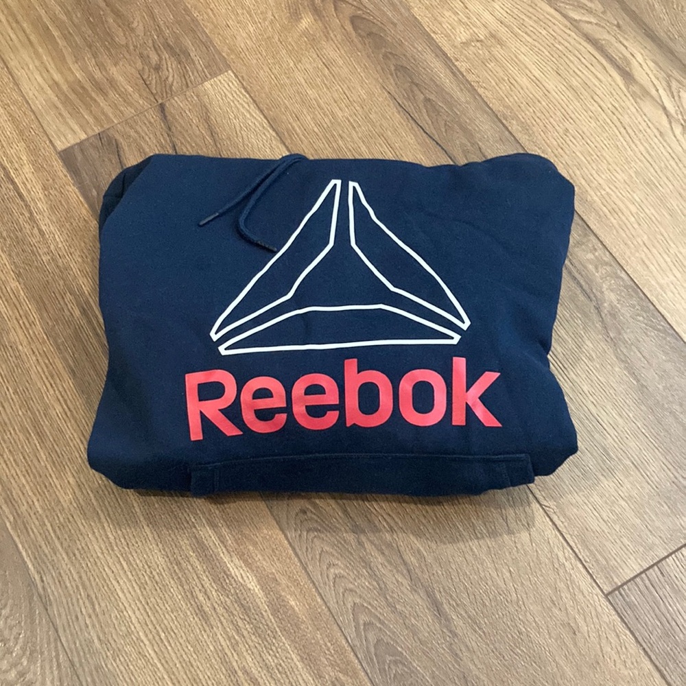 Reebok navy blue and Red Hoodie
